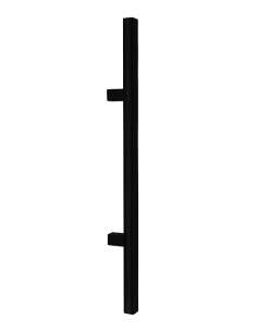 MANILLÓN CUADRADO 1500 25X25 EJES 1300MM EPOXI NEGRO