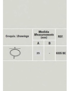 CLAVO FIBULA REDONDO Ø35 BRONCE ENVEJECIDO 2