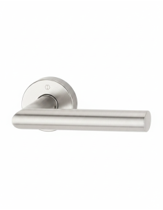 JUEGO MANILLA ROSETA REDONDA INOX 2